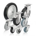 比克力Blickle 3系列 采用标准实心橡胶轮胎和橡胶胎面的单轮和脚轮